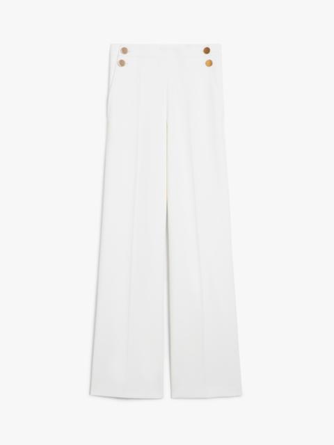 Max Mara POLONIA Wide-leg wool canvas trousers