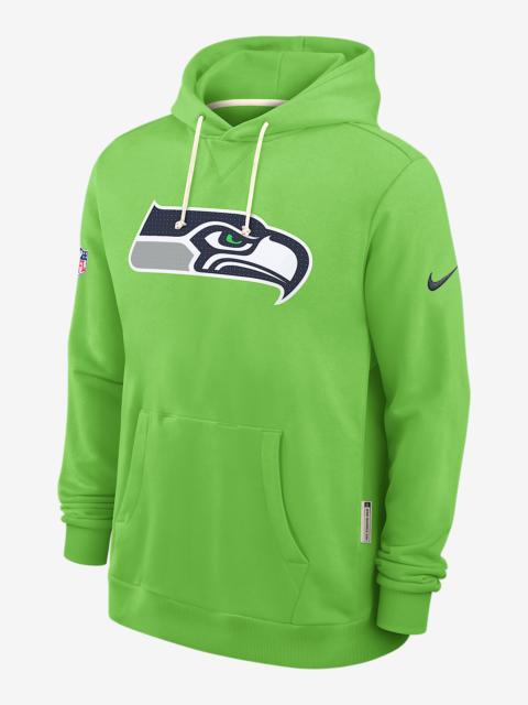 Nike Seattle Seahawks Initial Home Sideline Men's Nike Dri-FIT NFL Pullover Hoodie