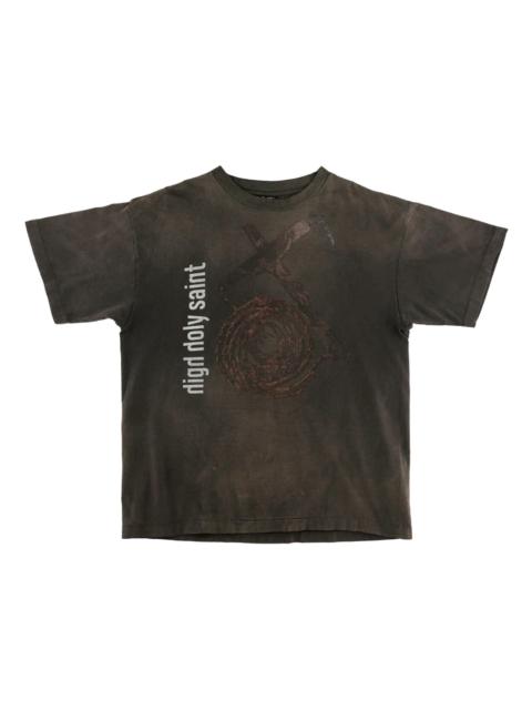 SAINT M×××××× Saint Mxxxxxx Anchor T-Shirt Vintage Black