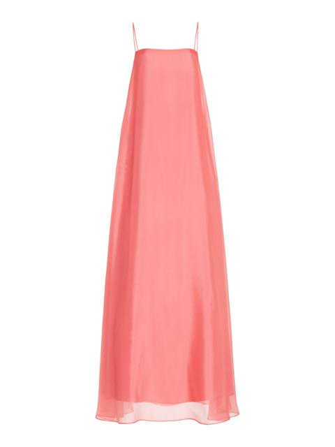 Delfina Satin Maxi Dress pink
