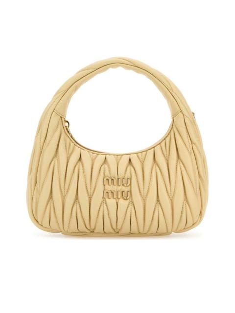 Miu Miu Wander Matelassé Nappa Leather Hobo Bag