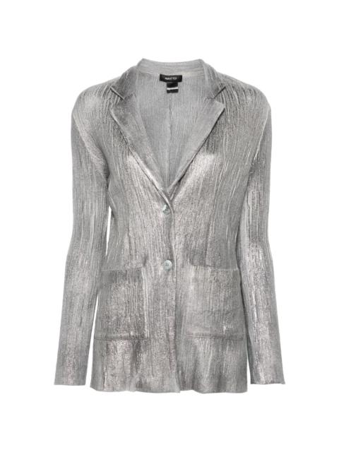 Avant Toi plissÃ© single-breasted blazer