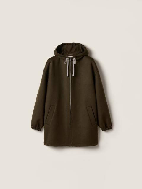 Miu Miu Double-weave cashmere and wool caban jacket