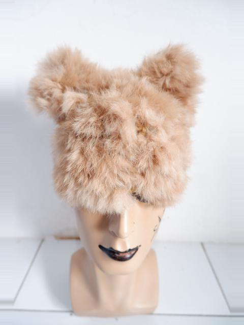 Other Designers Japanese Brand - Vintage La Petit Lilly Woven Fur Mink Ear Hat