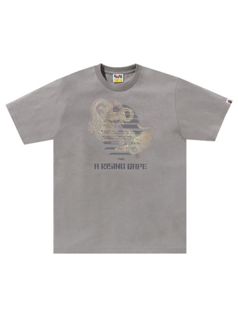 BAPE Tiger And Dragon Ape Head Tee 'Grey'