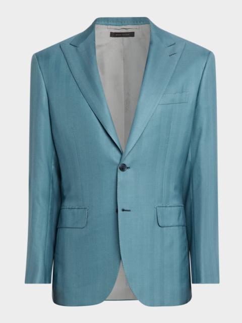 Brioni Men & apos;s Plume Cashmere Single-Breasted Blazer