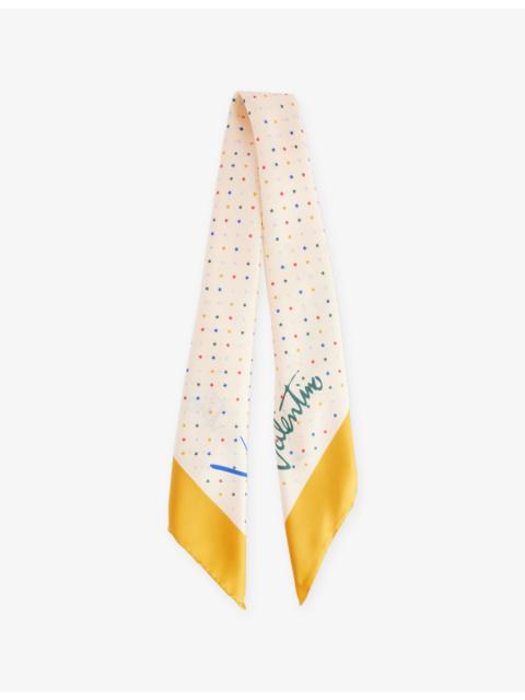 Valentino Silk Bandeau Scarf