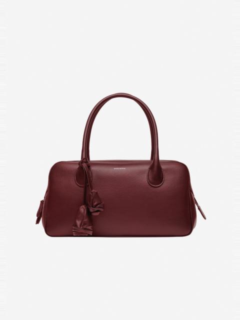 MAGDA BUTRYM Brigitte in burgundy leather with flower charm
