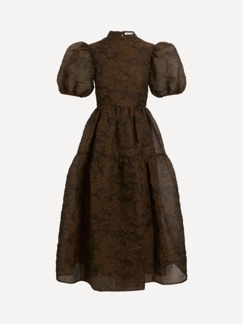 Kelly Matelassé Brown Dress