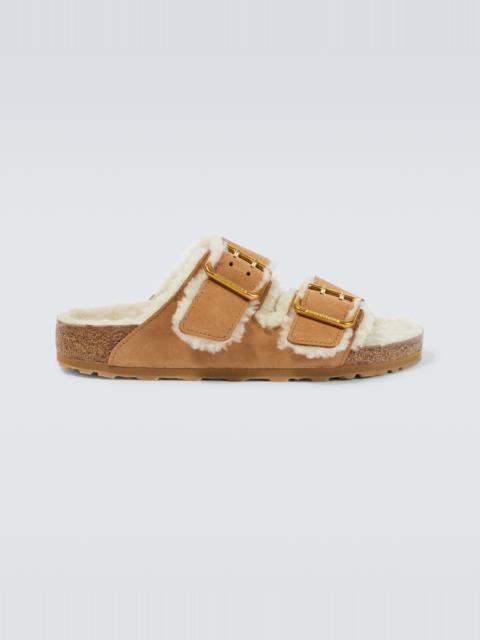 Arizona leather and shearling sandals