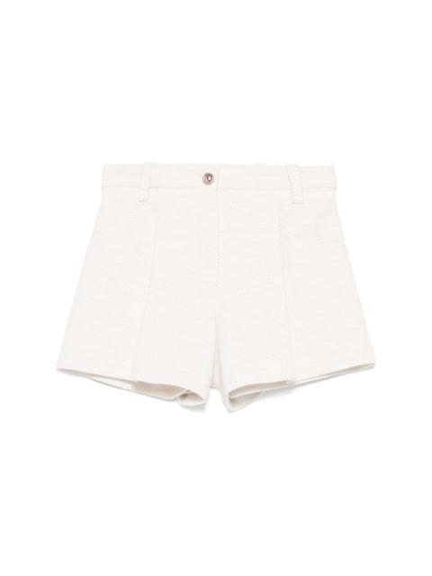 maje lurex-detail shorts