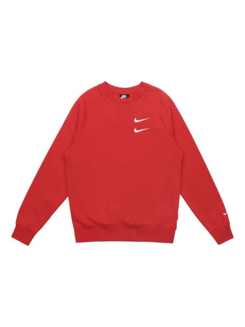 Nike Nike Embroidered Fleece Lined Stay Warm Round Neck Pullover Red DD5079-657