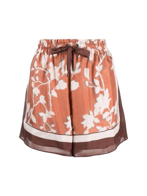 Brunello Cucinelli floral-print bermuda shortd