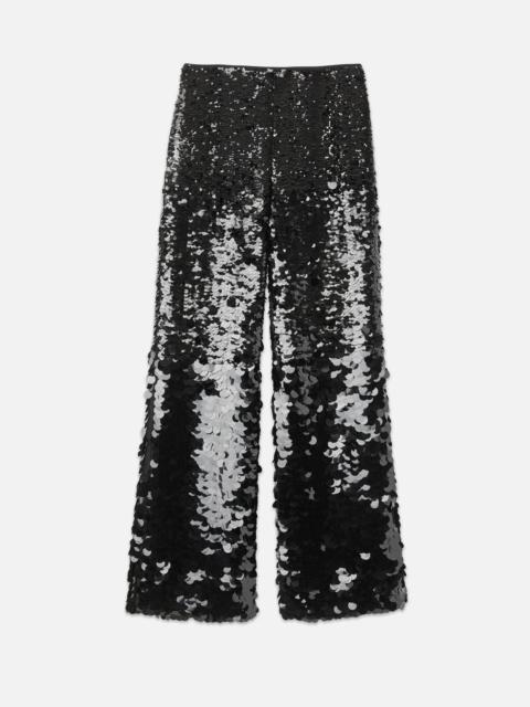 AMI Paris Sequined Embroidered Flare Fit Trousers