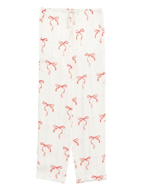 forte_forte bow-patterned trousers