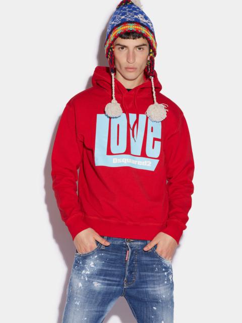 DSQUARED2 D2 LOVE COOL HOODIE