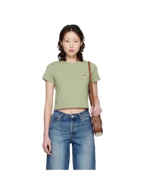 Maison Kitsuné Green Dressed Fox Baby T-shirt
