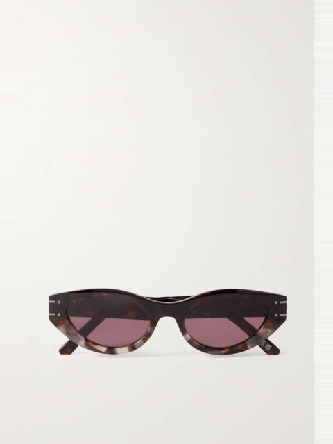 Dior DiorSignature B5I oval-frame tortoiseshell acetate sunglasses