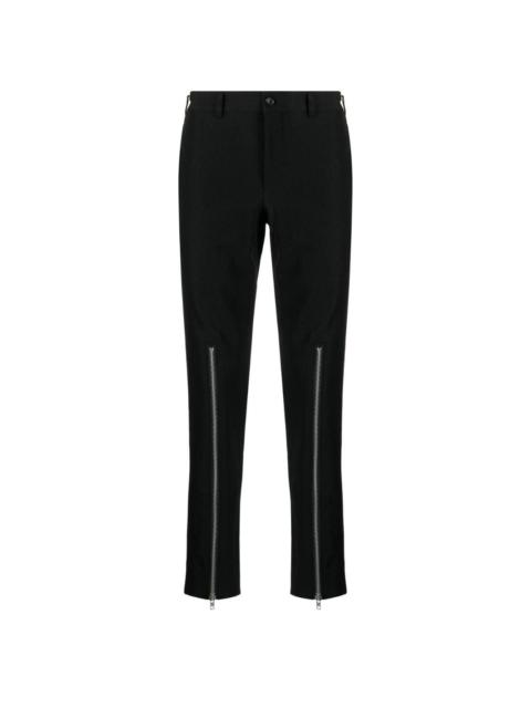 zip-detail skinny trousers