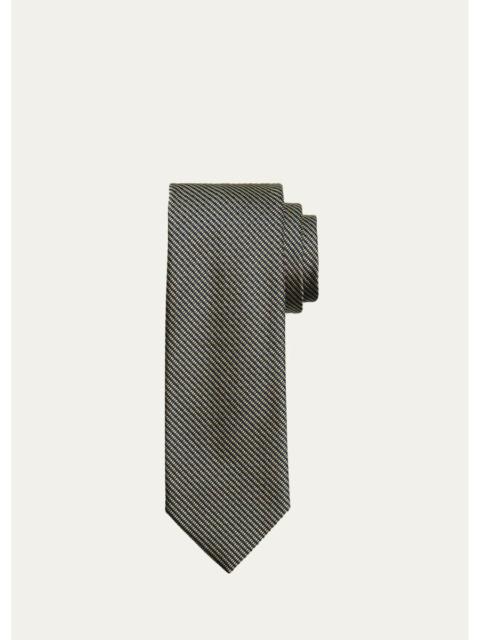 Brioni Men's Micro-Jacquard Silk Tie