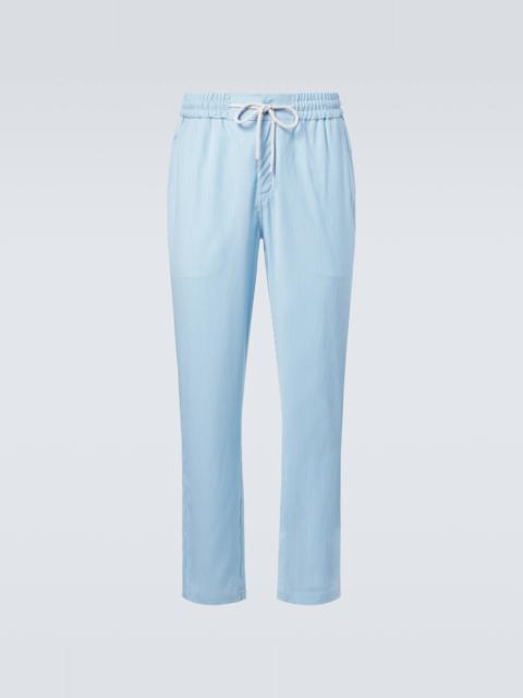 Vilebrequin Parc striped wool-blend slim pants