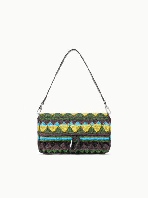 STAUD STAUD TIMMY CONVERTIBLE SHOULDER BAG HAPPY SACK BEADING