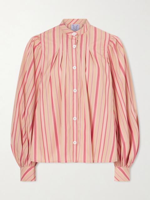 Thierry Colson Yana Striped Cotton-poplin Blouse