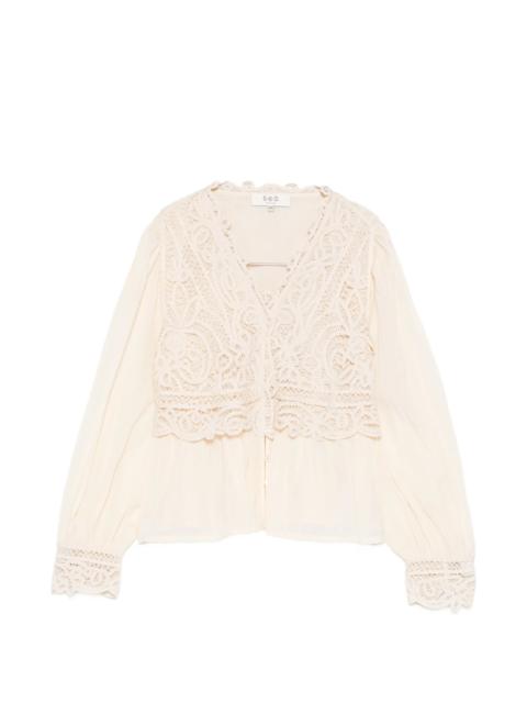 Sea Sea Adelina Battenberg Lace Blouse