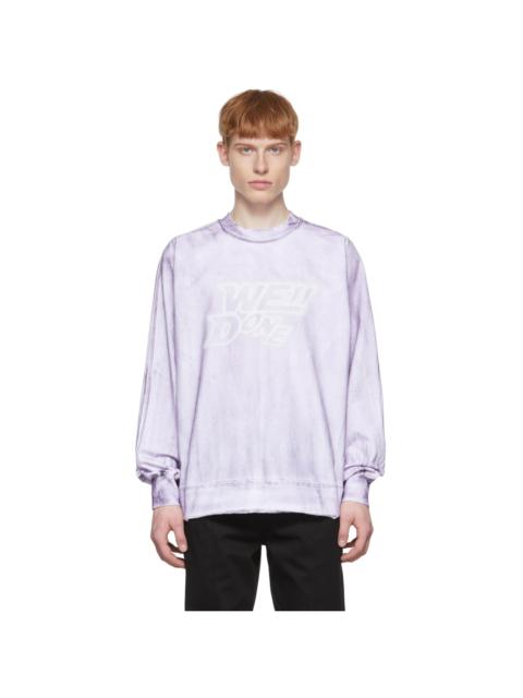 We11done Purple Cotton Long Sleeve T-Shirt
