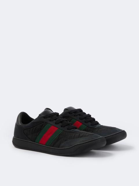 GUCCI Screener leather-trimmed sneakers