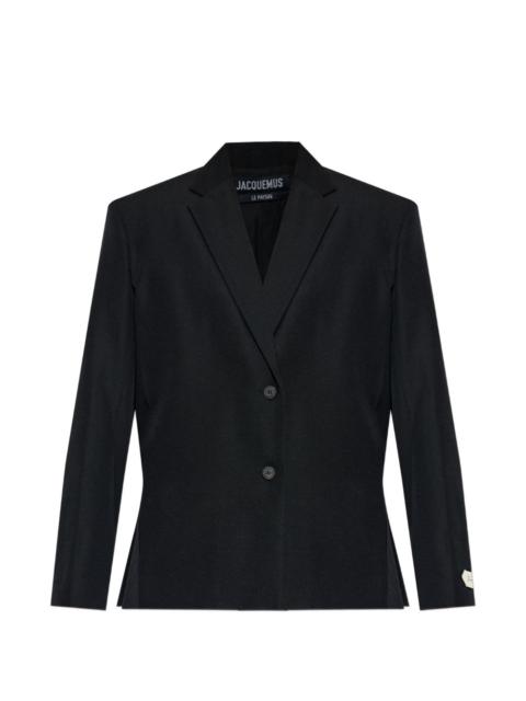 JACQUEMUS single-breasted wool blazer