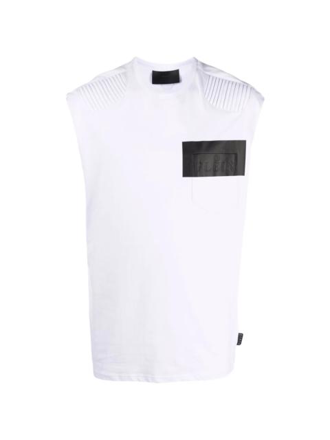 PHILIPP PLEIN logo sleeveless top
