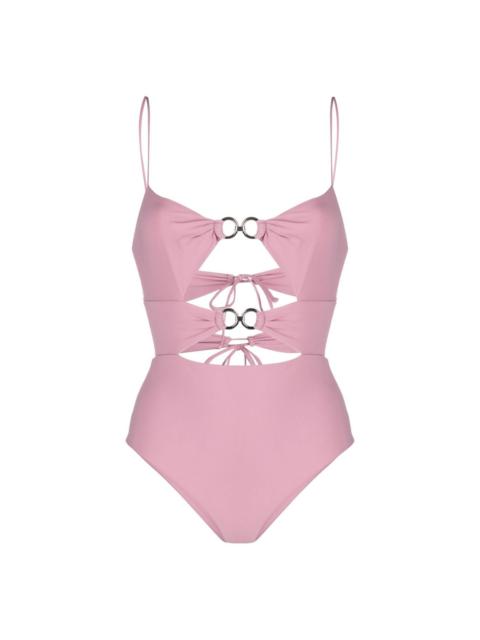 NENSI DOJAKA ring-embellished cut-out swimsuit