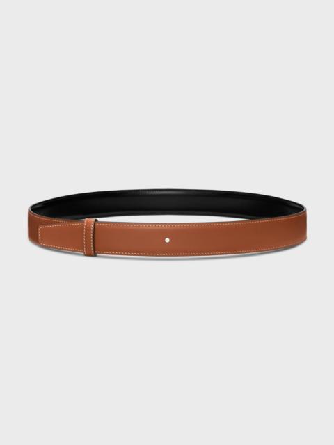CELINE Reversible Strap 30 IN TAURILLON AND NATURAL CALFSKIN