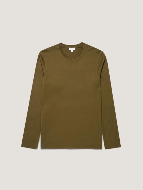 Sunspel Long Sleeve Riviera Midweight T‑shirt