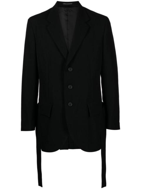 Yohji Yamamoto Army Gabardine pleated blazer