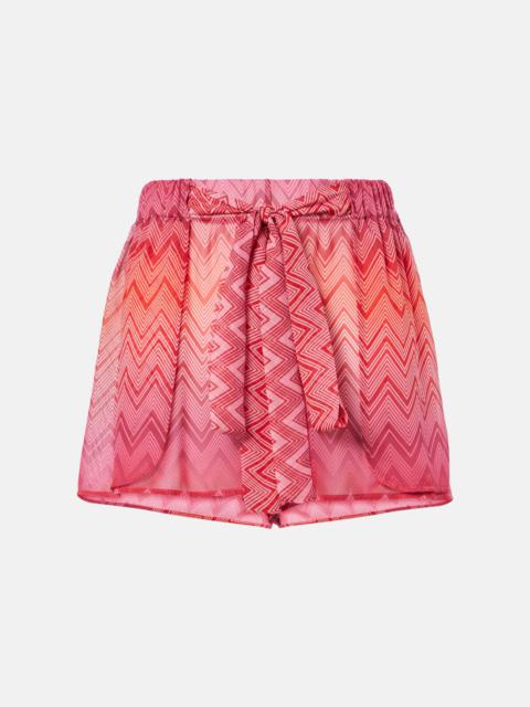 Missoni zigzag-woven shorts