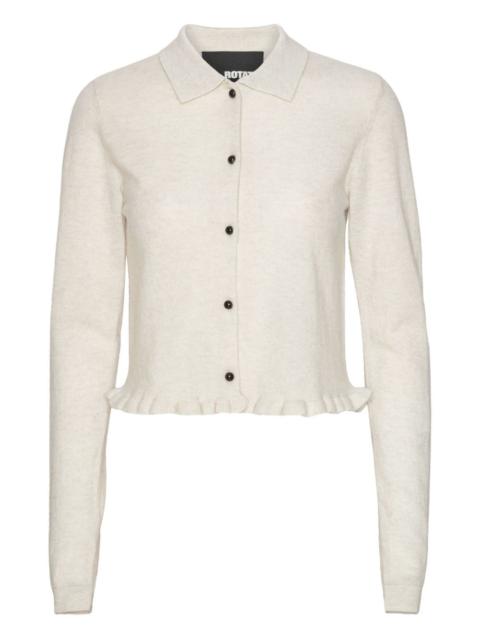 ROTATE ruffled-hem cardigan