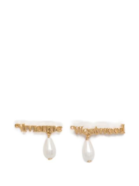 Vivienne Westwood Vivienne Westwood Amelia Logo-lettering Earrings