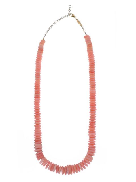 JACQUIE AICHE Pink Opal Graduated Heishi Necklace