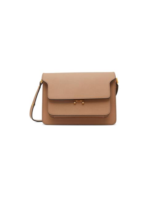 Marni Tan Medium Trunk Shoulder Bag