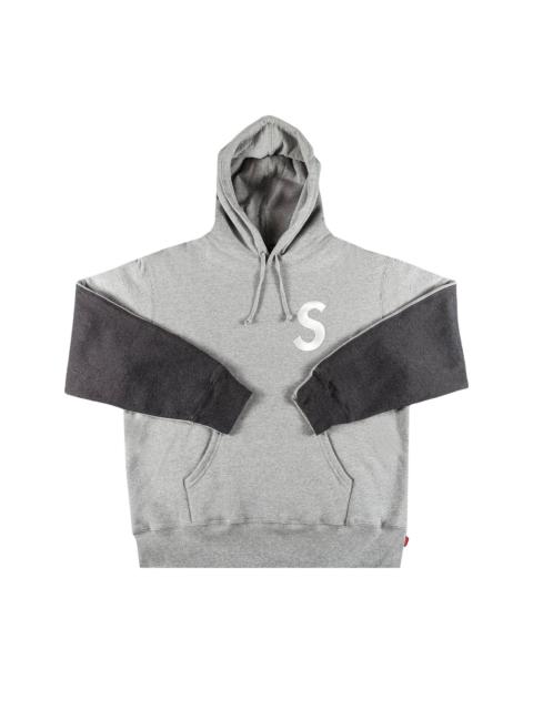 Supreme S logo split hoodie | REVERSIBLE