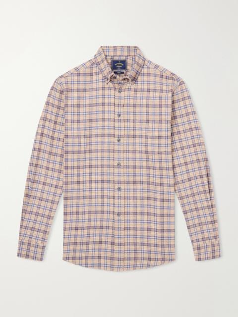 Portuguese Flannel Cedar Checked Cotton-Flannel Shirt