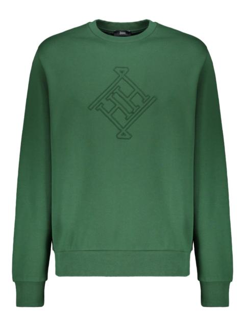 Herno logo-motif cotton sweatshirt