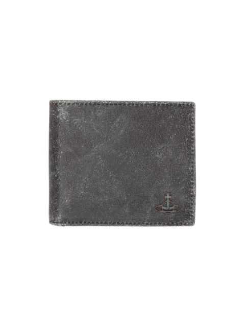 Vivienne Westwood Gray Distressed Billfold Wallet