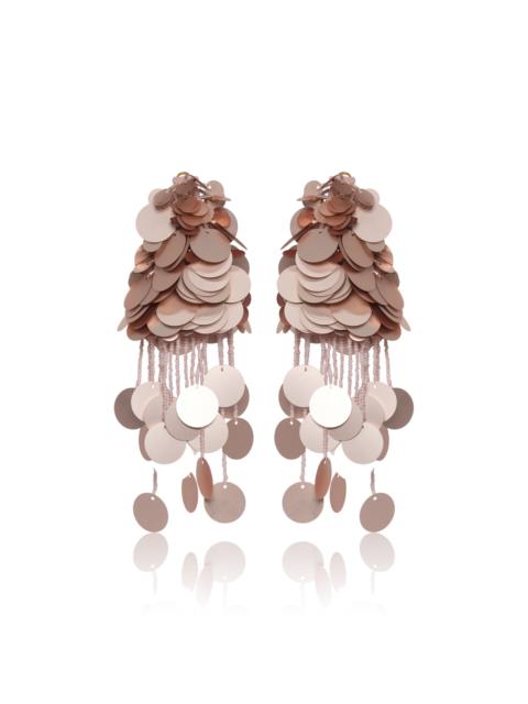 Johanna Ortiz Flirtatious Airs Paillettes Drop Earrings pink