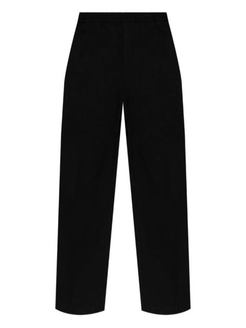 Maison Kitsuné logo-patch pants