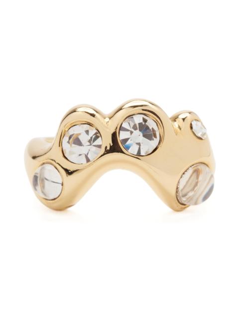 Collina Strada GOLD CLEAR ESME RING
