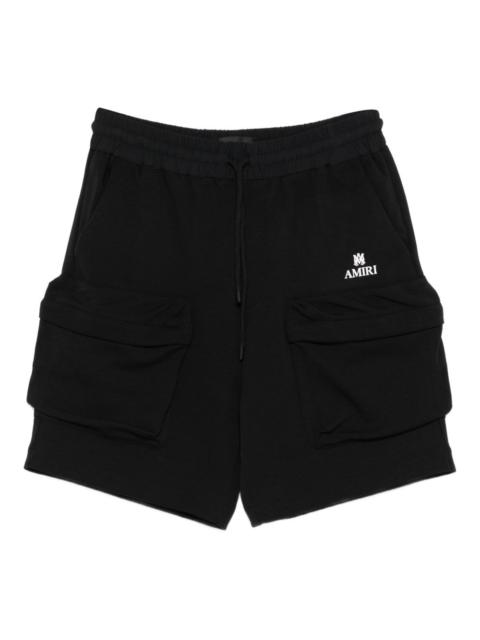 AMIRI drawstring-waist cargo track shorts