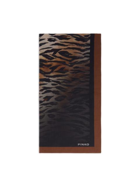 PINKO animal-print scarf